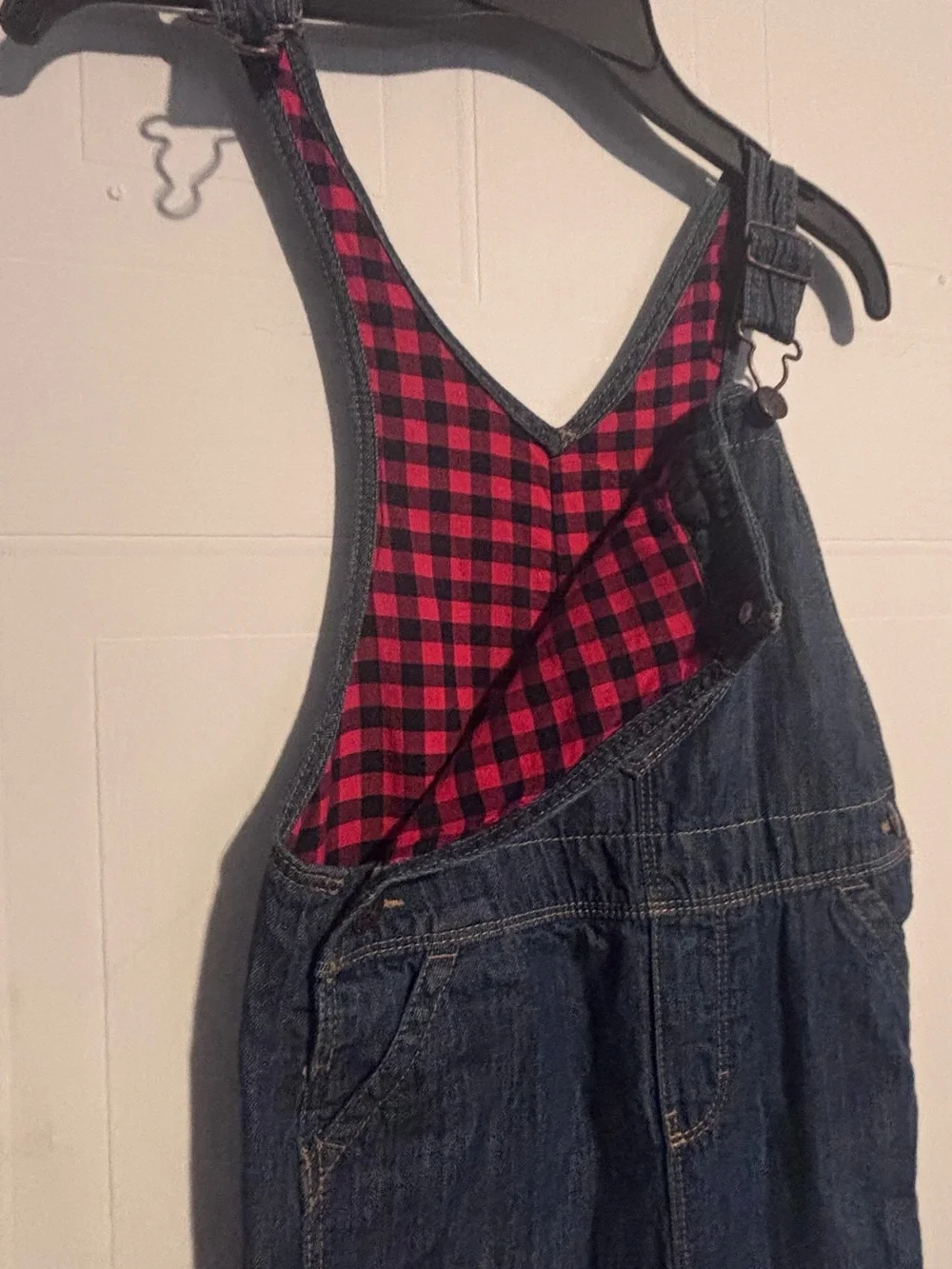OshKosh B'gosh Dark Blue Denim Overalls with Heart Pocket